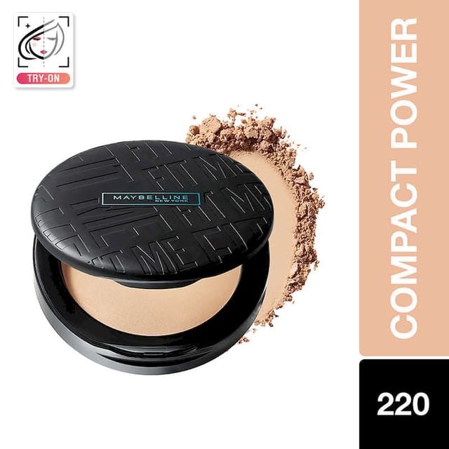 MAYBELLINE NEW YORK FIT ME 12HR OIL CONTROL COMPACT 220 NATURAL BEIGE 8GM