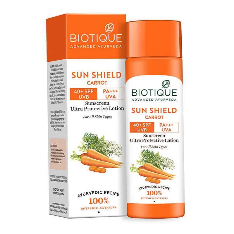 BIO CARROT 40+SPF SUNSCREE LOTION 190ML