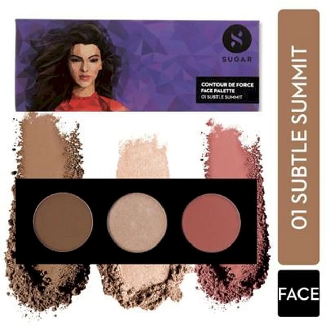 SUGAR CONTOUR DE FORCE FACE PALETTE - 01 SUBTLE SUMMIT