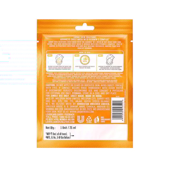 LAKME SOLUTION MASK REVITALIZING 25ML