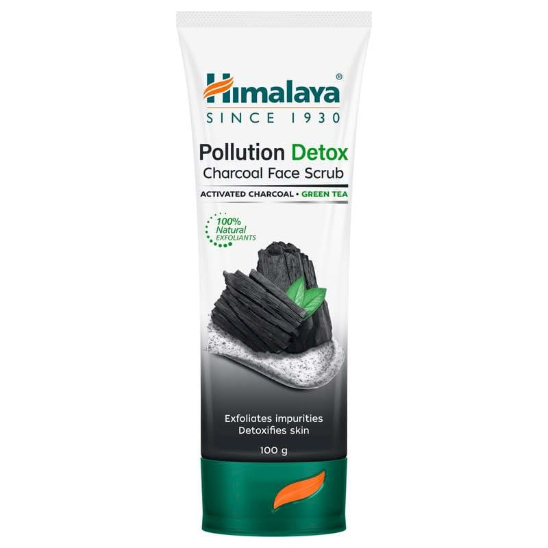 HIMALAYA POLLUTION DETOX CHARCOAL FACE SCRUB 100G
