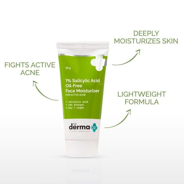 THE DERMA CO 1% SALICYLIC ACID OIL-FREE FACE MOISTURIZER 50G