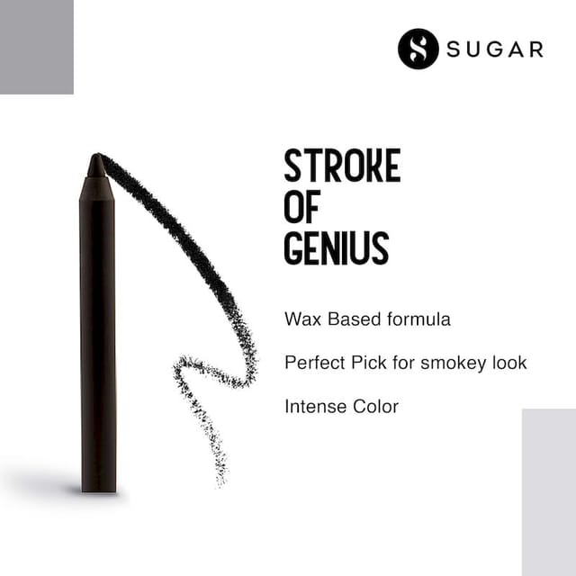 SUGAR STROKE OF GENIUS HEAVY DUTY KOHL - 01 BACK TO BLACK - BLISTER