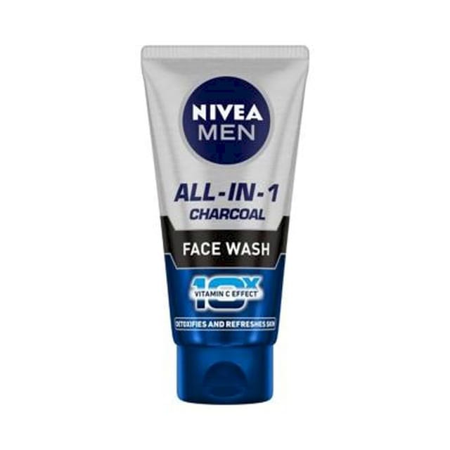 NIVEA MEN ALL IN ONE CHARCOAL FACE WASH 50GM