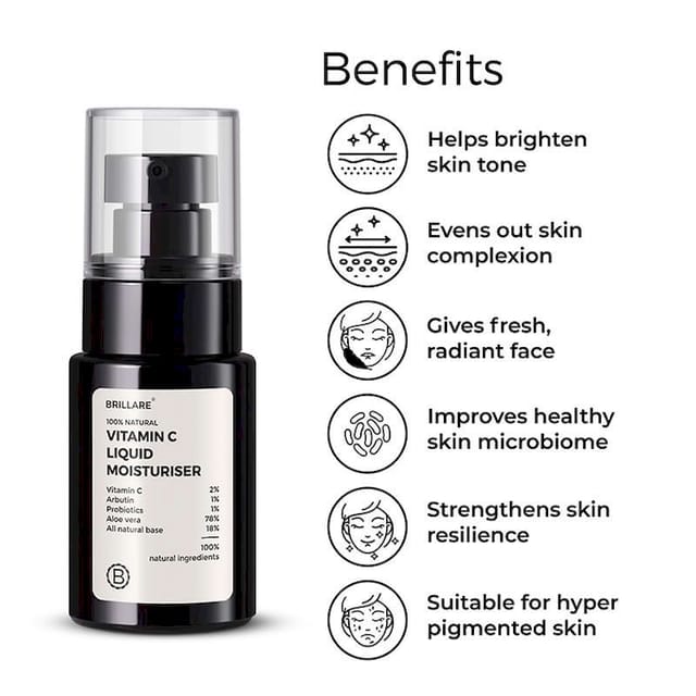 BRILLARE VITAMIN C LIQUID FACE MOISTURISER 30 ML