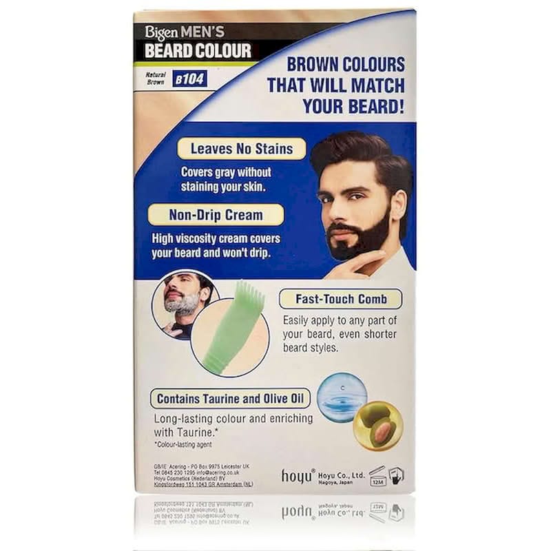 BIGEN MEN BEARD COLOR NATURAL BROWN 20GM