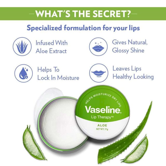 VASELINE LIP THERAPY ALOE 17G