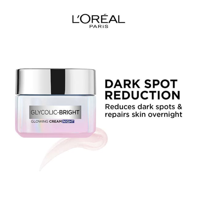 LOREAL PARIS GLYCOLIC BRIGHT GLOWING NIGHT CREAM 15ML