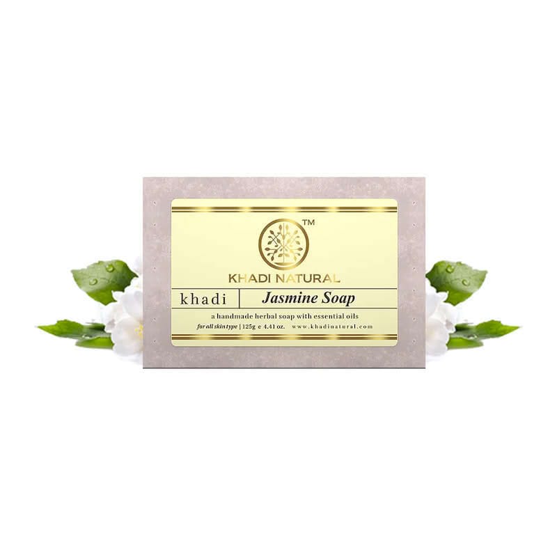 KHADI NATURAL HANDMADE HERBAL JASMINE SOAP 125GM