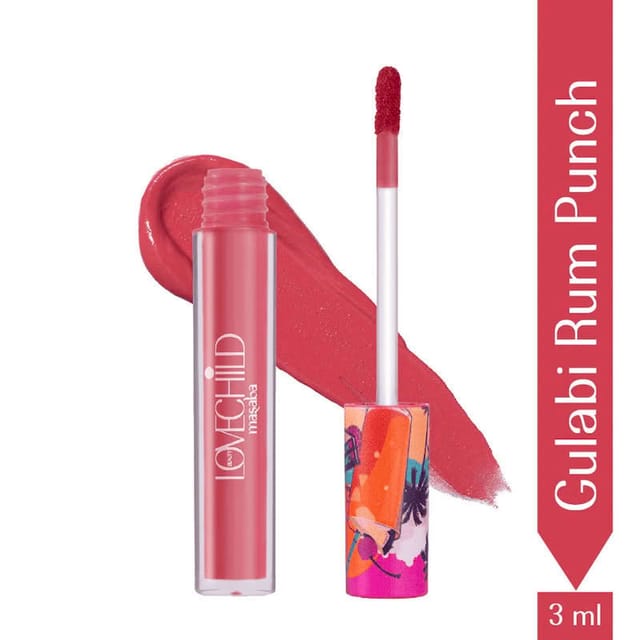 LOVECHILD MASABA GULABI RUM PUNCH SUPER HYDRATING & BUTTERY TRUE PINK LIP CREME