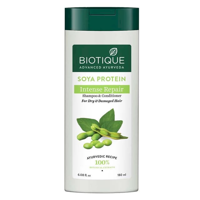 BIOTIQUE SOYA PROTEIN INTENSE REPAIR SHAMPOO 180 ML