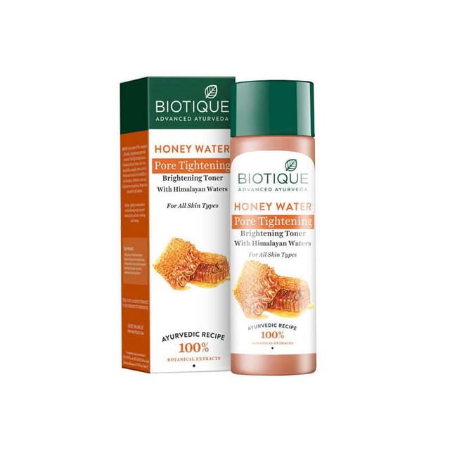 BIOTIQUE HONEY WATER PORE TIGHTENING BRIGHTENING TONER 120ML