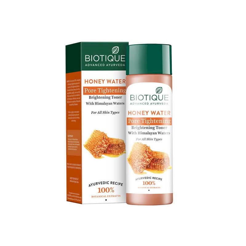 BIOTIQUE HONEY WATER PORE TIGHTENING BRIGHTENING TONER 120ML