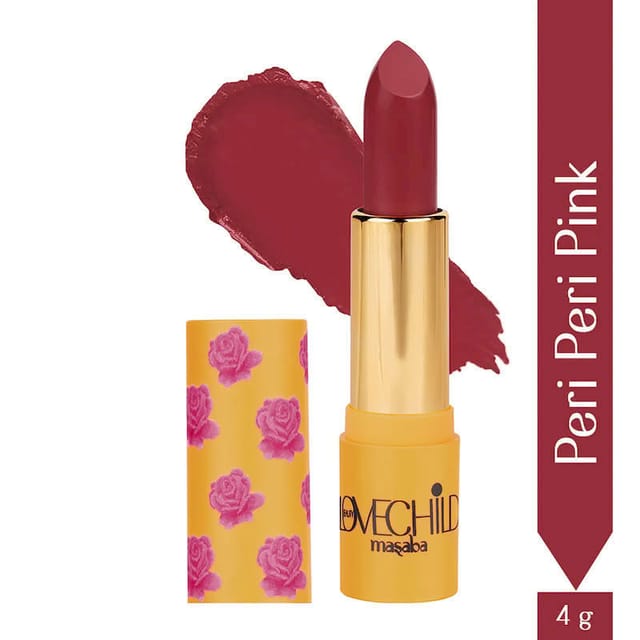 LOVE CHILD MASABA RANI CORE LUXE MATTE LIPSTICK - PERI-PERI PINK
