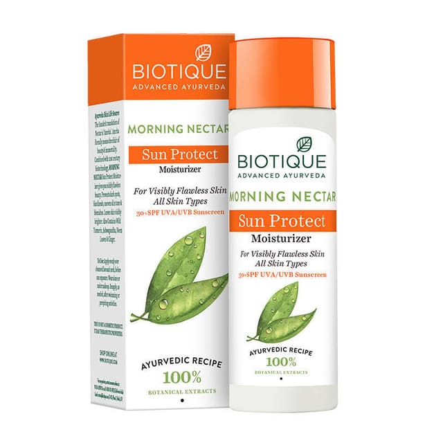 BIOTIQ MORNING NECTAR SUN PROTECT MOISTURIZER (30+ SPF) 120ML