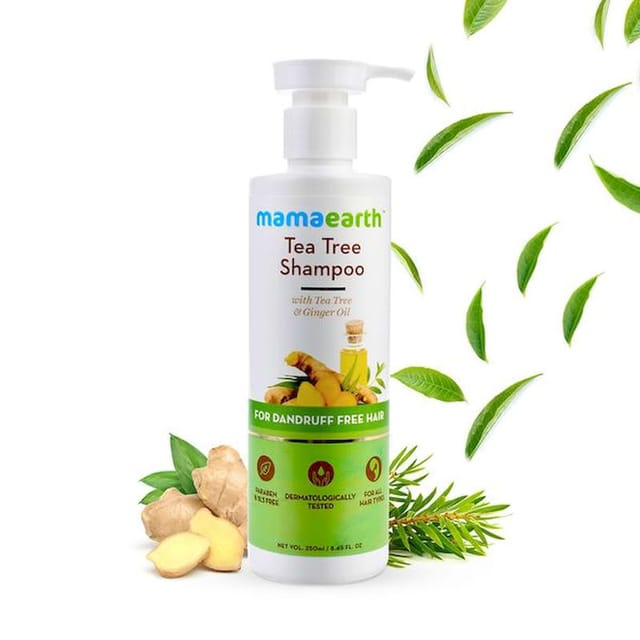 MAMA EARTH TEA TREE SHAMPOO FOR DANDRUFF FREE SCALP 250M
