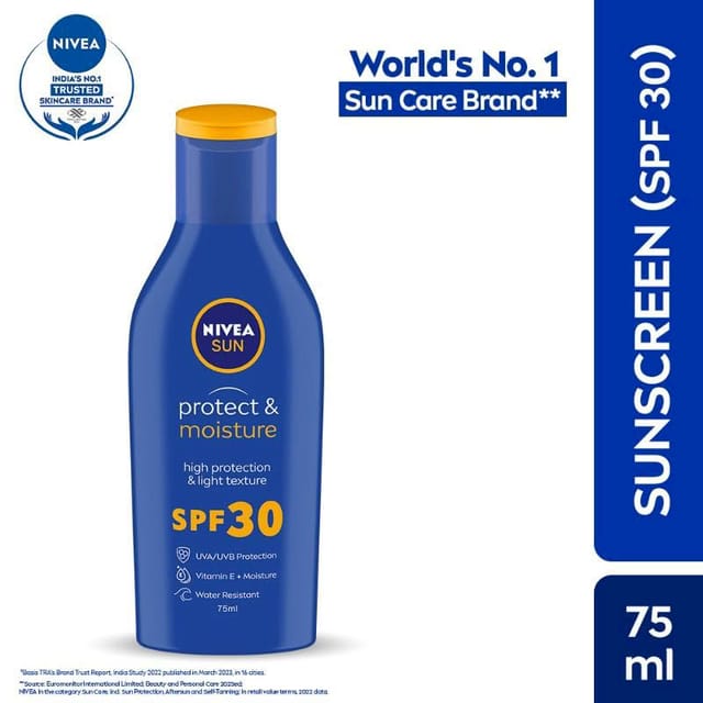 NIVEA SUN PROTECT & MOISTURE BODY LOTION SPF30 75ML