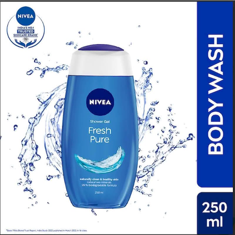 NIVEA FRESH PURE SHOWER GEL 250ML