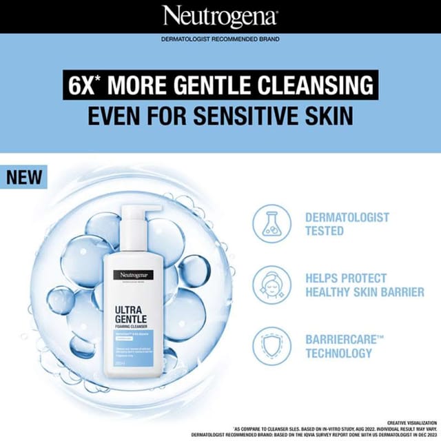 NEUTROGENA ULTRA GENTLE FOAMING CLEANSER 200 ML