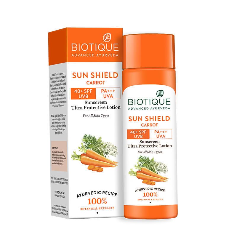 BIO CARROT 40+SPF SUNSCREEN LOTION 120ML