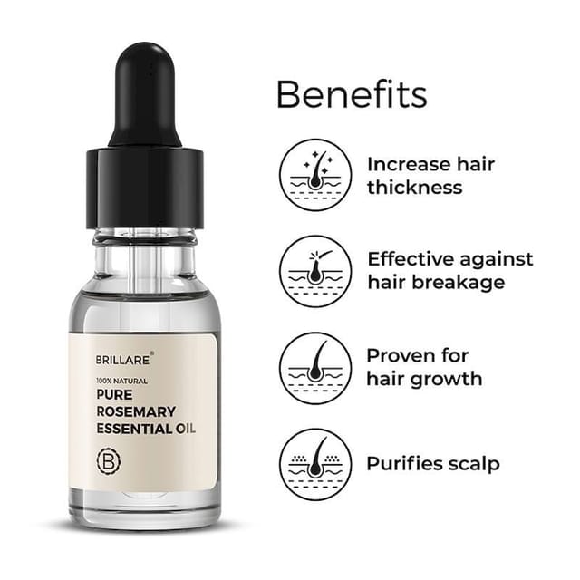 BRILLARE PURE ROSEMARY ESSENTIAL OIL 15ML